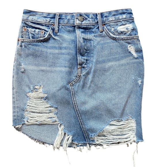 GRLFRND Rhoda Mini Denim Skrit NWT - Picture 4 of 12